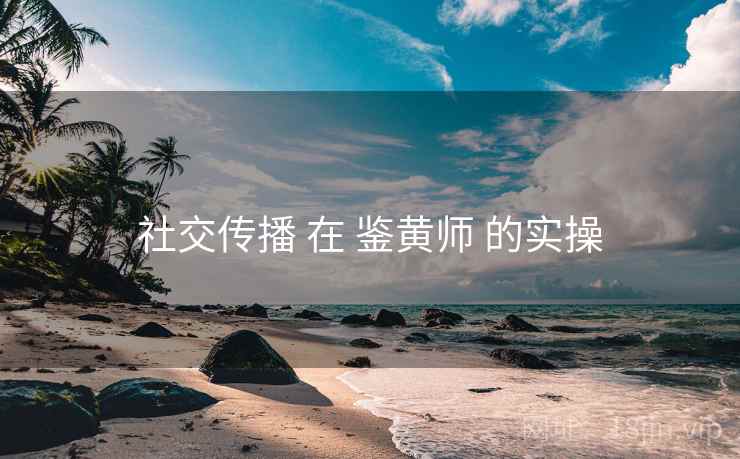 社交传播 在 鉴黄师 的实操