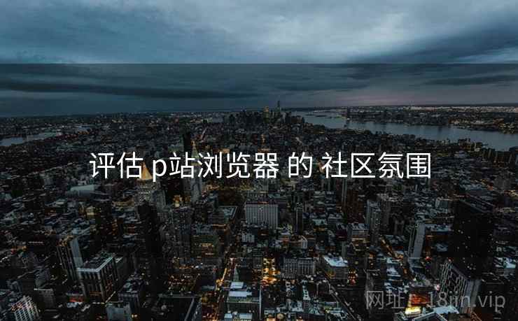 评估 p站浏览器 的 社区氛围